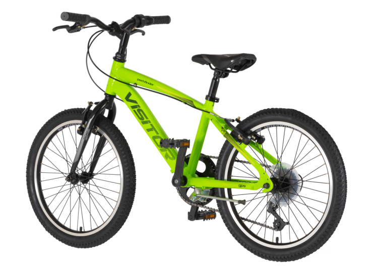 bicikl junior 20 visitor fox roll alu zeleni neon točkovi 20 inča v-brake