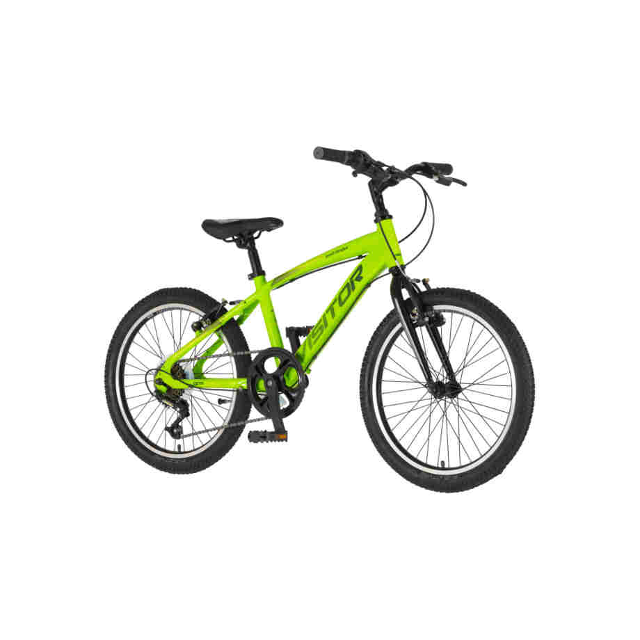 bicikl junior 20 visitor fox roll alu zeleni neon točkovi 20 inča v-brake
