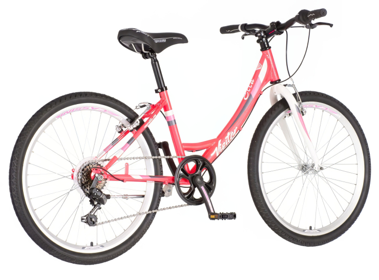 Bicikl junior 24 visitor fox 24" 14" v-brake 6 brzina 132-155cm (xs) crveni bicikl junior 24 visitor fox crveni planinski bicikl za decu