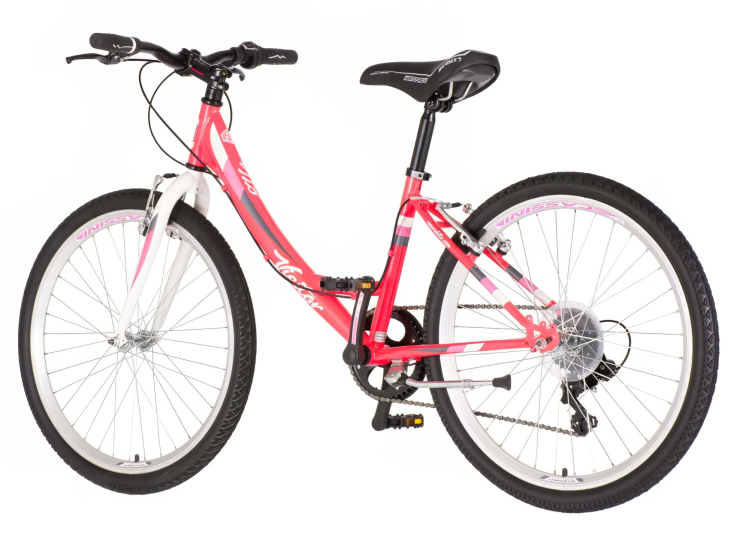 Bicikl junior 24 visitor fox 24" 14" v-brake 6 brzina 132-155cm (xs) crveni bicikl junior 24 visitor fox crveni planinski bicikl za decu