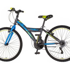 Bicikl junior 24 venssini parma 24" 13" v-brake  18 brzina 132-155cm (xs) plavo sivi - Slika 4