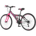 Bicikl junior 24 venssini parma 24" 13" v-brake 18 brzina 132-155cm (xs) crno roze Bicikl junior 24 venssini parma 24" 13" v-brake 18 brzina 132-155cm (xs) crno roze - Slika 4