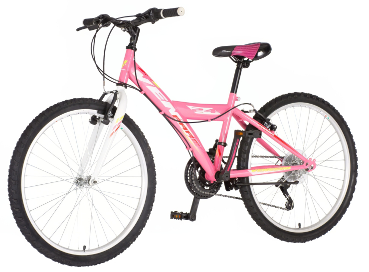 Bicikl junior 24 venssini parma 24" 13" v-brake 18 brzina 132-155cm (xs) roze bicikl junior 24 venssini parma venssini parma 24 junior bicikl roze v-brake 18 brzina za