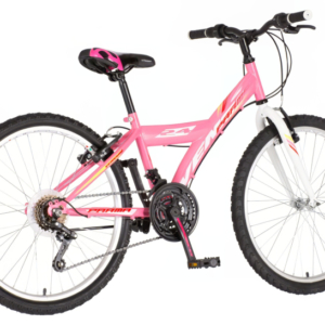 Bicikl junior 24 venssini parma 24" 13" v-brake 18 brzina 132-155cm (xs) roze bicikl junior 24 venssini parma venssini parma 24 junior bicikl roze v-brake 18 brzina za