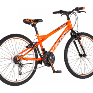 Bicikl junior 24 venssini parma 24" 13" v-brake 18 brzina 142-165cm (s) neon narandžasti uv bicikl junior 24 venssini parma neon narandžasti sa v-brake kočnicama