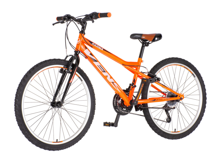Bicikl junior 24 venssini parma 24" 13" v-brake 18 brzina 142-165cm (s) neon narandžasti uv bicikl junior 24 venssini parma neon narandžasti sa v-brake kočnicama