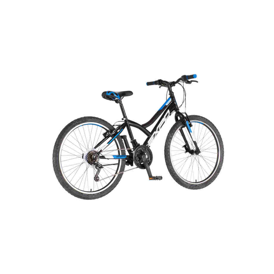 bicikl junior 24 explorer spy crno plavi sjaj uv 24 inča v-brake