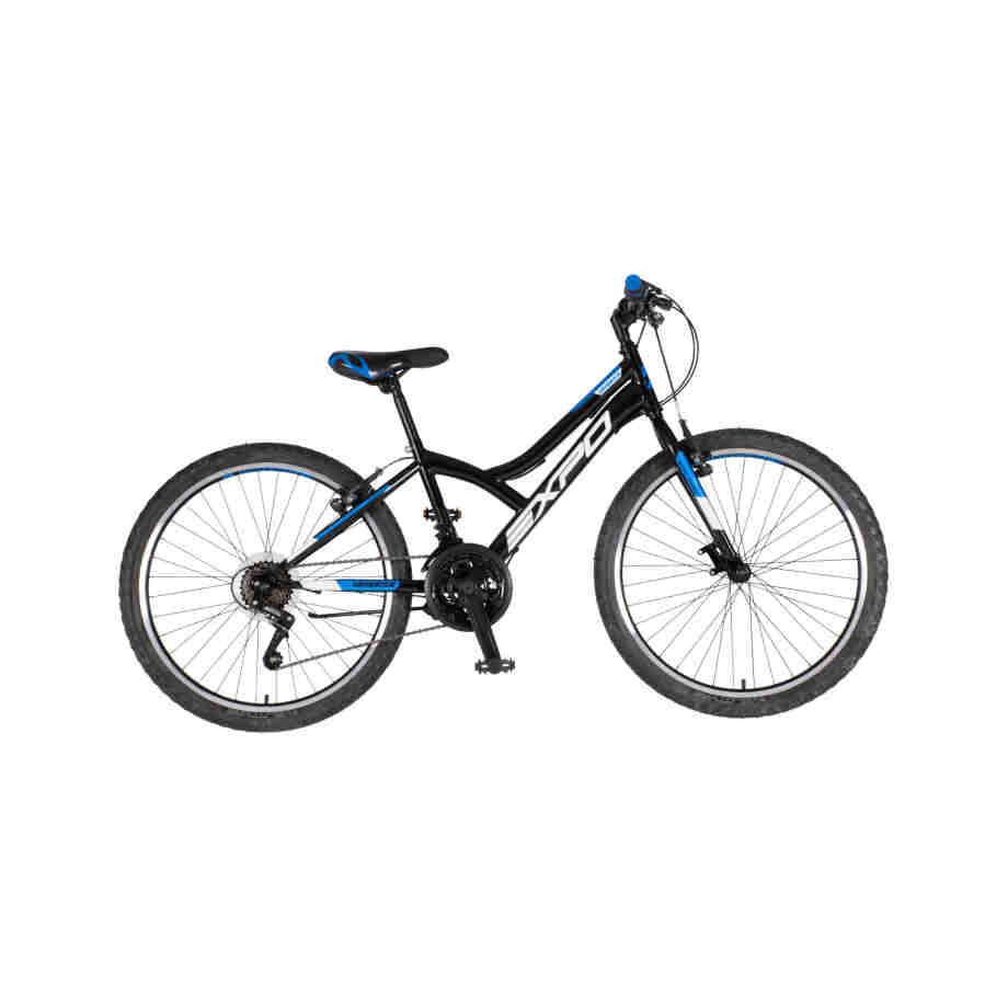 bicikl junior 24 explorer spy crno plavi sjaj uv 24 inča v-brake
