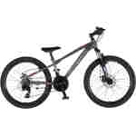 Bicikl junior 24 visitor cascade 24" amortizer 12" disk dupli 21 brzina 142-165cm (s) sivi polu mat bicikl junior 24 visitor cascade visitor cascade junior mtb bicikl 24 inča sivi polu mat