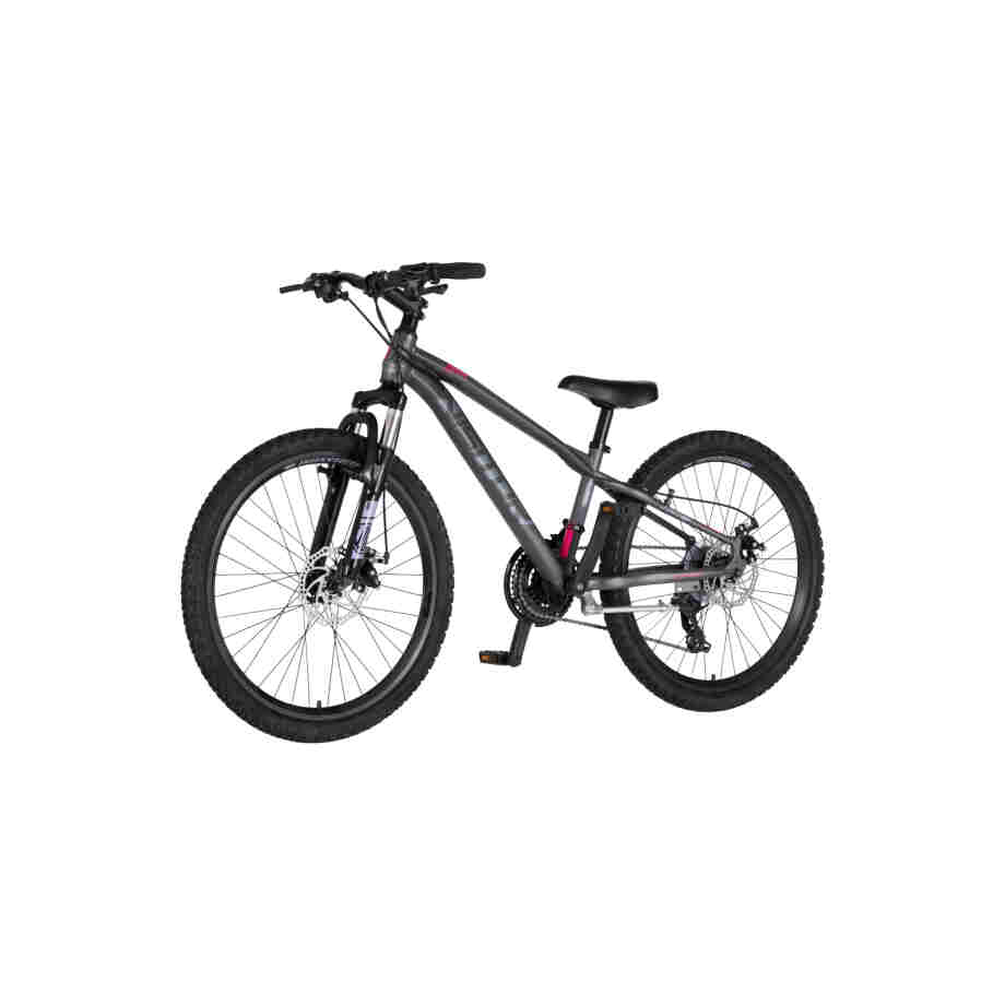 Bicikl junior 24 visitor cascade 24" amortizer 12" disk dupli 21 brzina 142-165cm (s) sivi polu mat bicikl junior 24 visitor cascade visitor cascade junior mtb bicikl 24 inča sivi polu mat