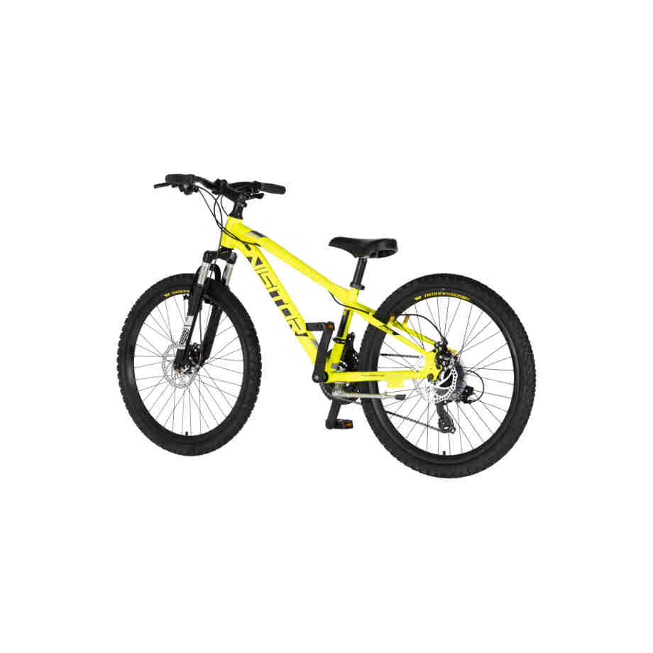 Bicikl junior 24 visitor cascade 24" amortizer 12" neon disk dupli 21 brzina 142-165cm (s) neon žuti bicikl junior 24 visitor cascade visitor cascade 24 junior mtb bicikl neon žuti 21 brzina