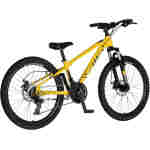 Bicikl junior 24 visitor cascade 24" amortizer 12" disk dupli 21 brzina 142-165cm (s) žuti perla bicikl junior 24 visitor cascade visitor cascade junior mtb bicikl 24 inča žuti perla amortizer