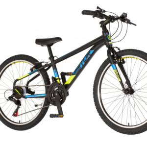 bicikl junior 24 visitor radiance visitor radiance 24 dečiji mtb bicikl crno žuti v-brake 21