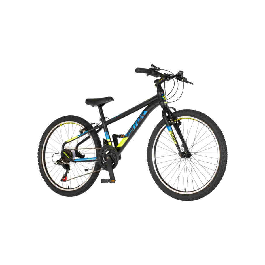 bicikl junior 24 visitor radiance visitor radiance 24 dečiji mtb bicikl crno žuti v-brake 21