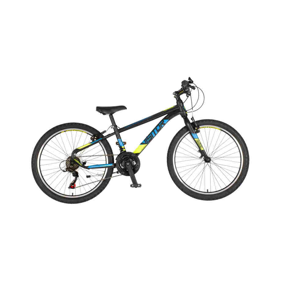 bicikl junior 24 visitor radiance visitor radiance 24 dečiji mtb bicikl crno žuti v-brake 21
