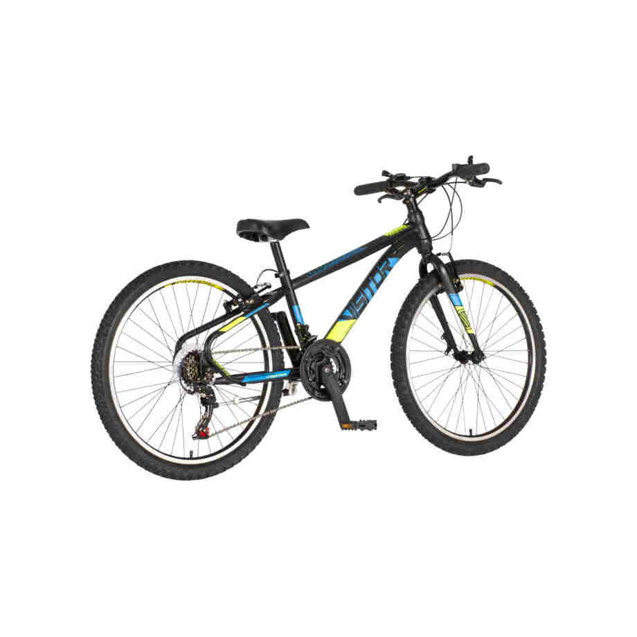 bicikl junior 24 visitor radiance visitor radiance 24 dečiji mtb bicikl crno žuti v-brake 21