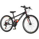 bicikl junior 24 visitor radiance visitor radiance 24 dečiji mtb bicikl crno crveni čelični ram