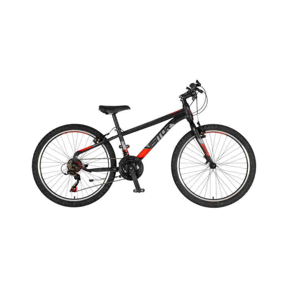 bicikl junior 24 visitor radiance visitor radiance 24 dečiji mtb bicikl crno crveni čelični ram