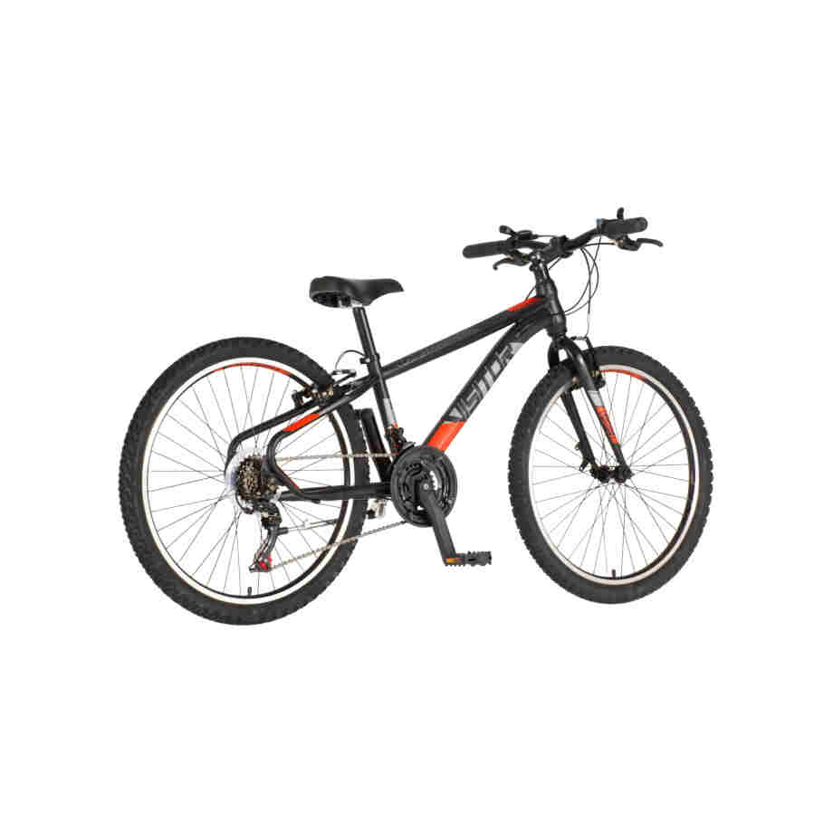 bicikl junior 24 visitor radiance visitor radiance 24 dečiji mtb bicikl crno crveni čelični ram