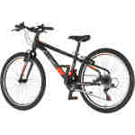 bicikl junior 24 visitor radiance visitor radiance 24 dečiji mtb bicikl crno crveni čelični ram