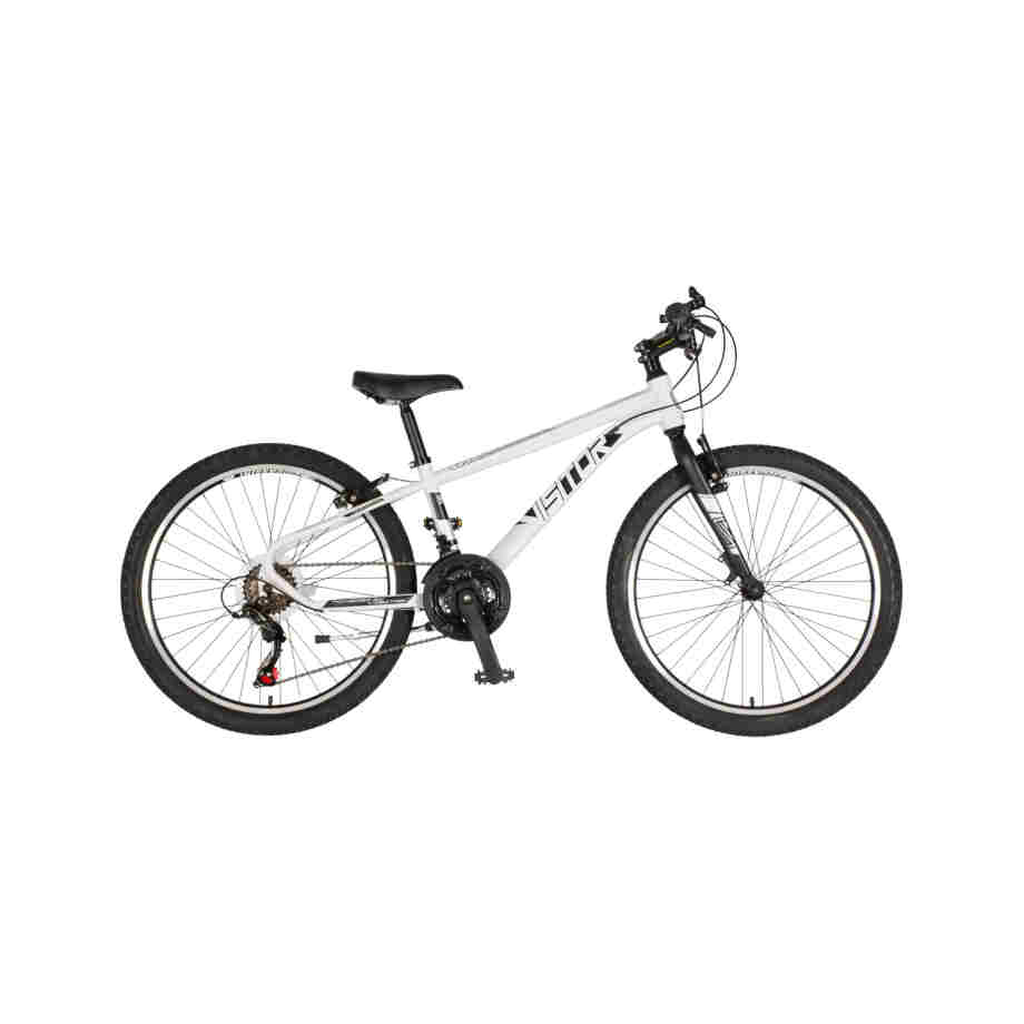 Bicikl junior 24 visitor radiance 24" 12" v-brake 21 brzina 132-155cm (xs) beli bicikl junior 24 visitor radiance visitor radiance 24 junior beli bicikl v-brake 21 brzina čelični