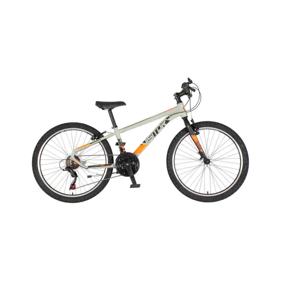 Bicikl junior 24 visitor radiance 24" 12" v-brake 21 brzina 132-155cm (xs) sivi bicikl junior 24 visitor radiance visitor radiance 24 dečiji brdski bicikl sivi 21 brzina v-brake