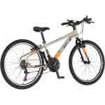 Bicikl junior 24 visitor radiance 24" 12" v-brake 21 brzina 132-155cm (xs) sivi bicikl junior 24 visitor radiance visitor radiance 24 dečiji brdski bicikl sivi 21 brzina v-brake