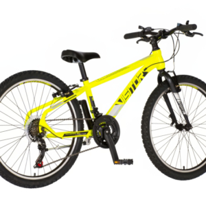 Bicikl junior 24 visitor radiance 24" 12" v-brake 21 brzina 132-155cm (xs) neon žuti bicikl junior 24 visitor radiance visitor radiance junior bicikl 24 inča neon žuti v-brake 21
