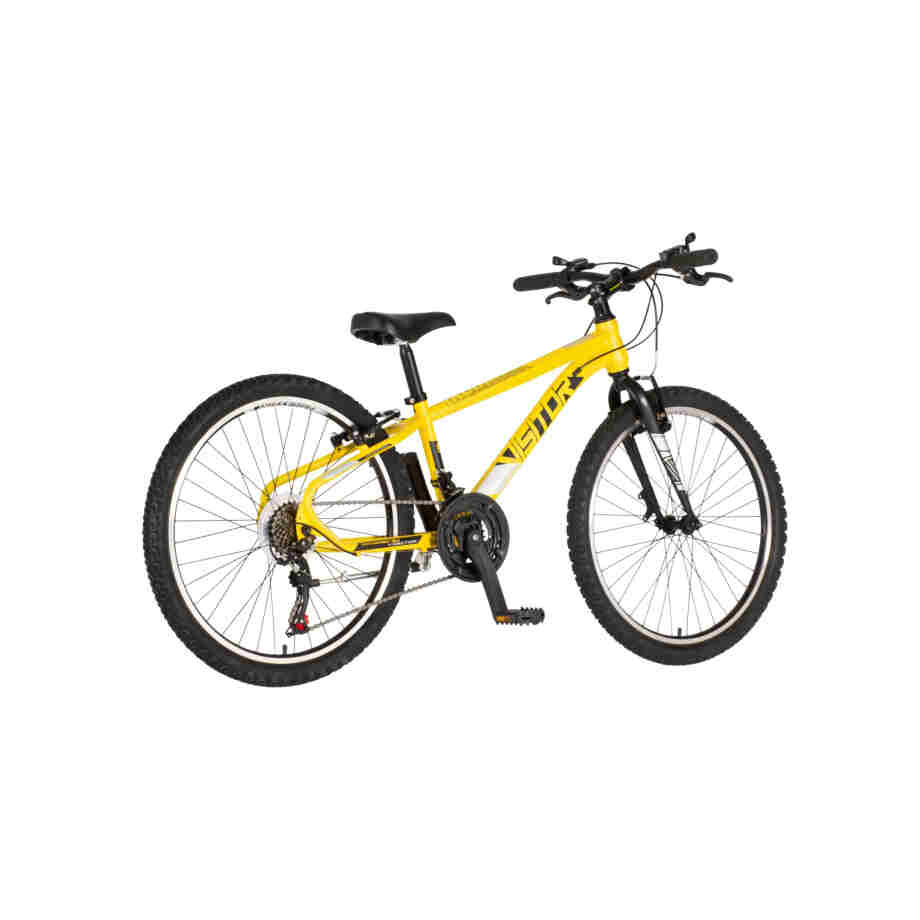 Bicikl junior 24 visitor radiance 24" 12" v-brake 21 brzina 132-155cm (xs) žuti perla bicikl junior 24 visitor radiance visitor radiance 24 dečiji mtb bicikl žuta perla 21 brzina