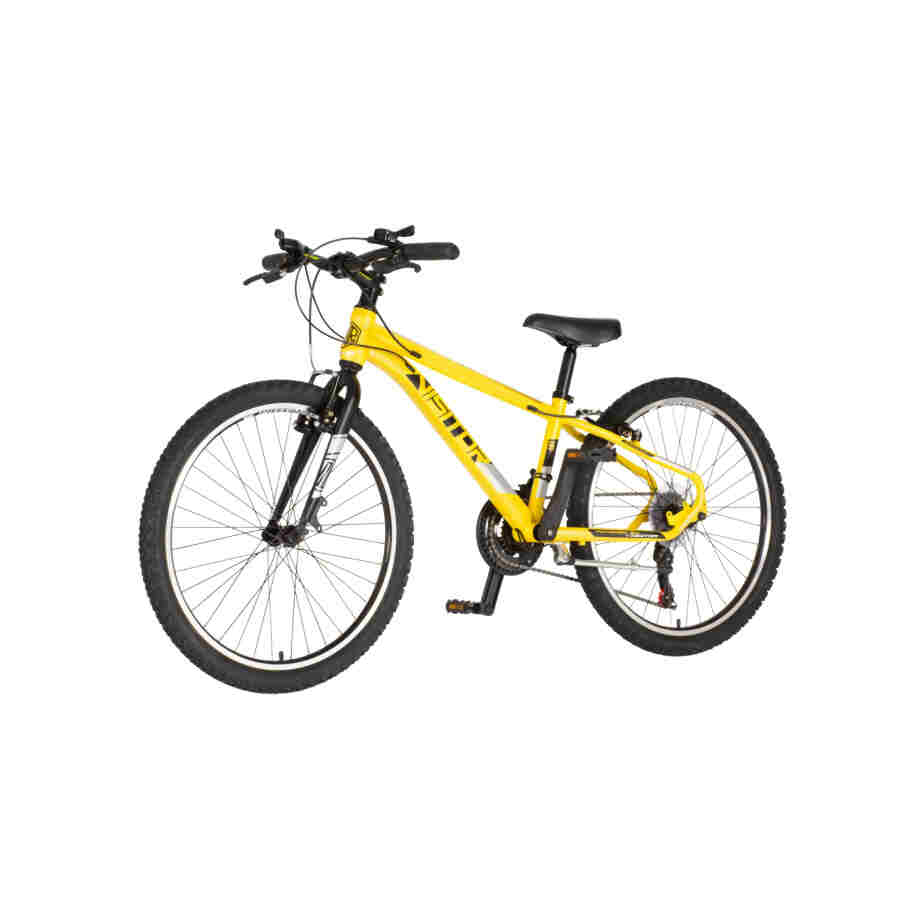 Bicikl junior 24 visitor radiance 24" 12" v-brake 21 brzina 132-155cm (xs) žuti perla bicikl junior 24 visitor radiance visitor radiance 24 dečiji mtb bicikl žuta perla 21 brzina