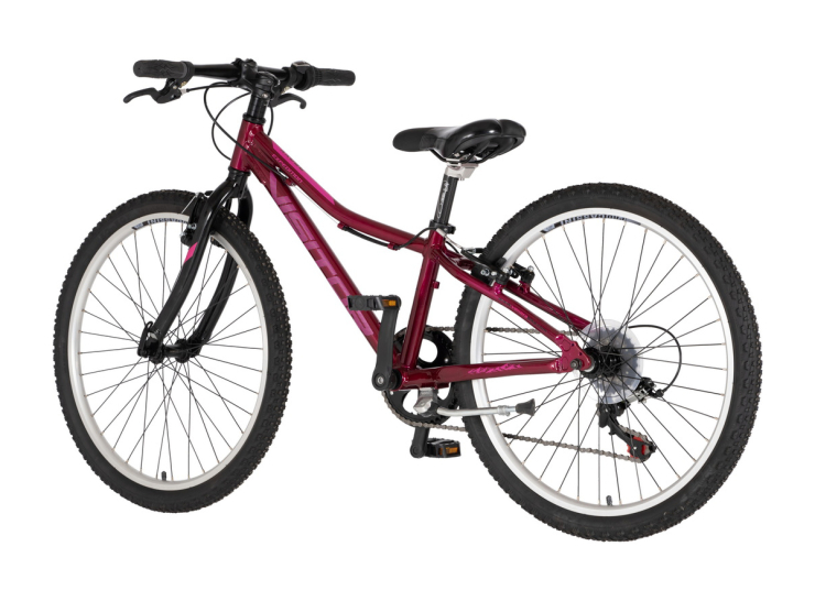 Bicikl junior 24 visitor proxy start 2.0 24" tvrda alu 12" v-brake 7 brzina 132-155cm (xs) ljubičast bicikl junior 24 visitor proxy visitor proxy start 2.0 junior mtb bicikl 24 inča ljubičasti