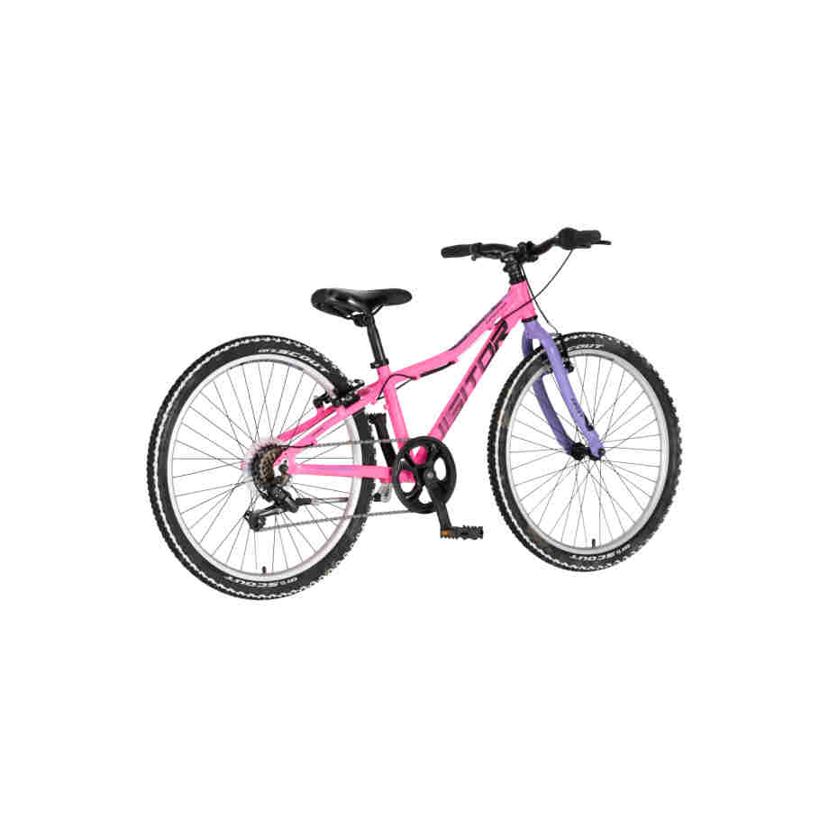 Bicikl junior 24 visitor proxy start 2.0 24" tvrda alu 11" v-brake 7 brzina 132-155cm (xs) roze bicikl junior 24 visitor proxy visitor proxy start 2.0 mtb bicikl 24 inča roze za