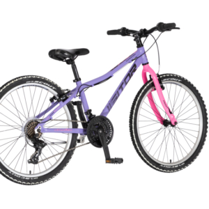 Bicikl junior 24 visitor proxy start 2.1 24" tvrda alu 13" v-brake 21 brzina 142-165cm (s) ljubičast bicikl junior 24 visitor proxy visitor proxy start 2.1 junior mtb bicikl 24 inča ljubičasti