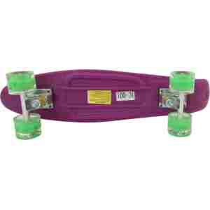 dečiji skejtbord sa svetlećim točkovima ts-001 ljubičasta themasport