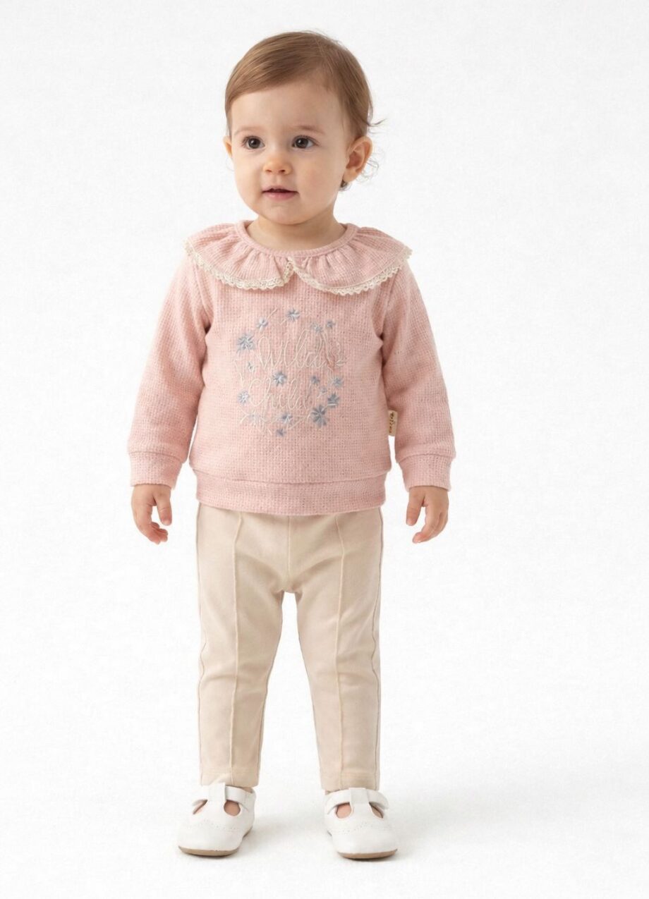 komplet za devojcice wild komplet za devojčice wild bež teddy kids bež donji deo bluza