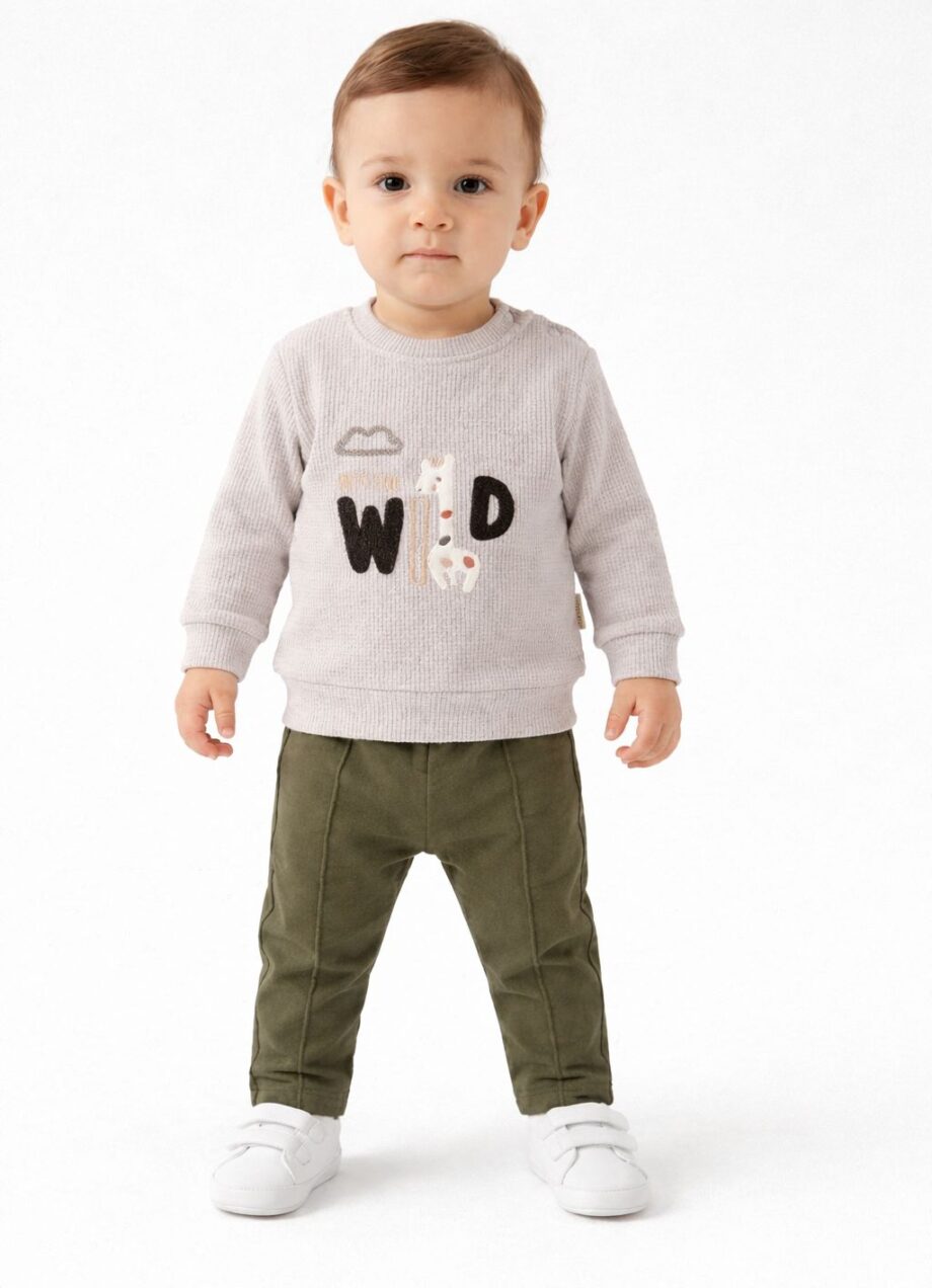 komplet za dečake wild maibella dukerica i donji deo za bebe