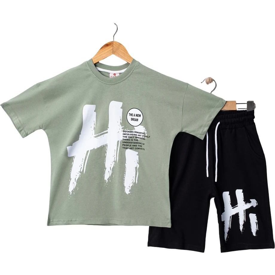 majica i šorc komplet za dečake uzrasta tri do jedanaest godina
