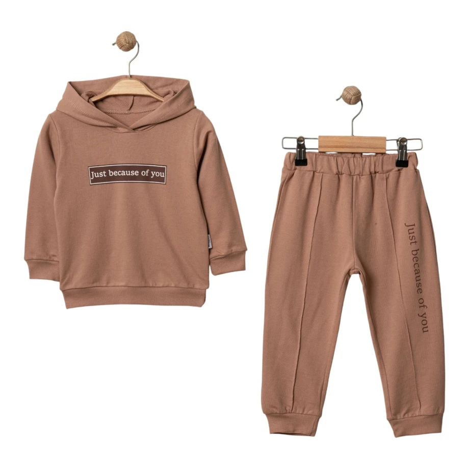 komplet trenerka braon 2-5god komplet trenerka braon teddy kids za decu uzrasta 2-5 godina