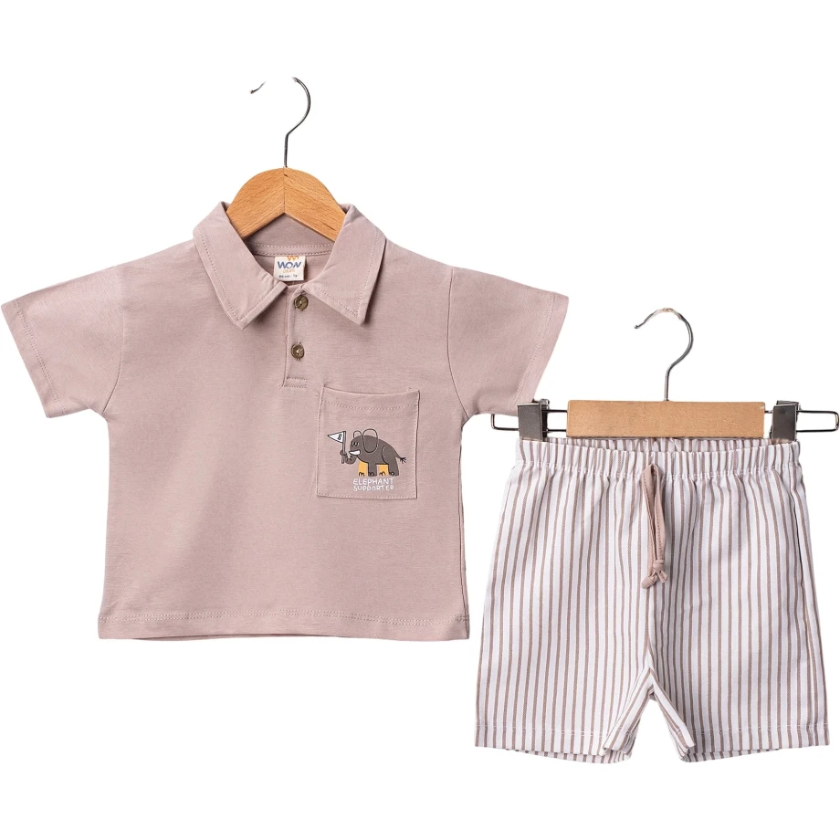 majica i šorc komplet-prugice bez majica i šorc komplet sa prugicama bez boje teddy kids
