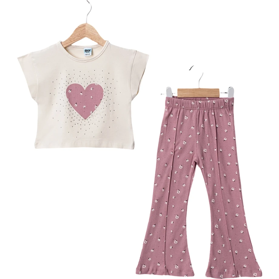 komplet srce beli 2-5god komplet srce beli za devojčice uzrasta 2-5 godina