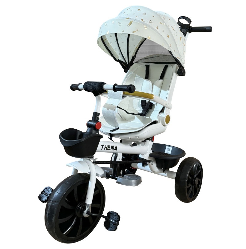 tricikl ts-588n-bela tricikl ts-588n beli sa rotirajućim sedištem i metalnim ramom