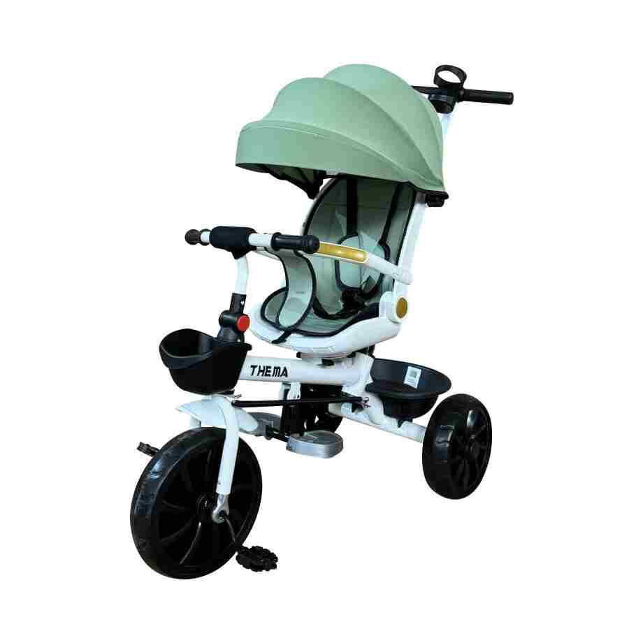 tricikl ts-588n-zelena tricikl ts-588n zeleni sa rotirajućim sedištem i metalnim ramom