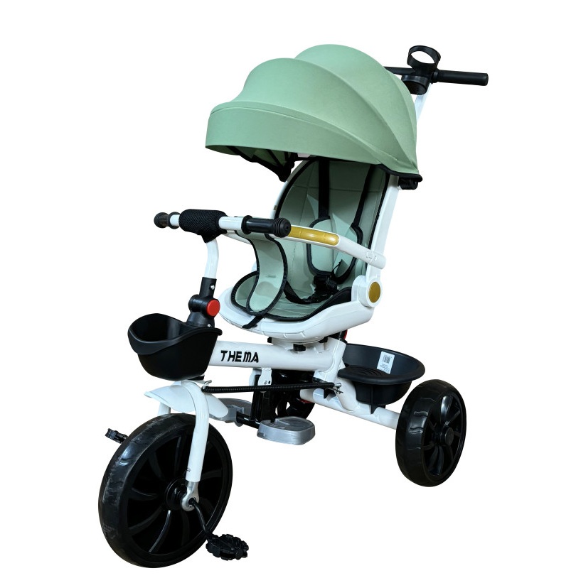 tricikl ts-588n-zelena tricikl ts-588n zeleni sa rotirajućim sedištem i metalnim ramom