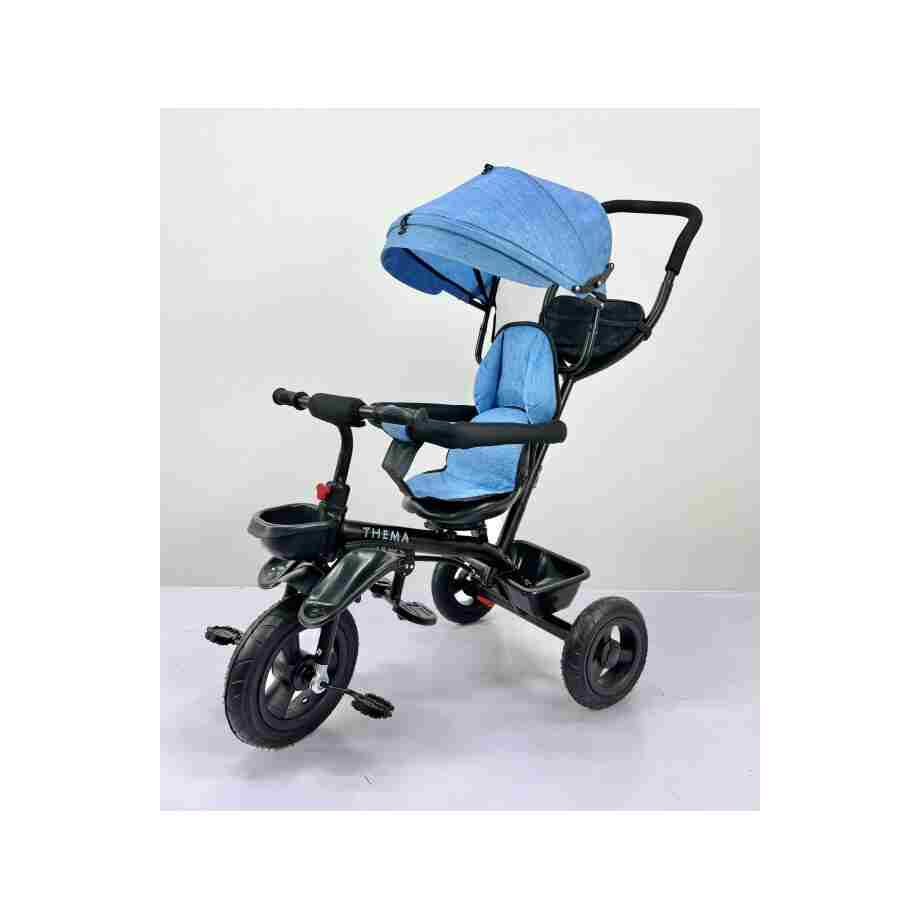 tricikl ts-68 plavi themasport sa tendom i metalnim ramom za decu