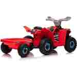 atv na baterije sa prikolicom ts-039 crvena dečiji quad