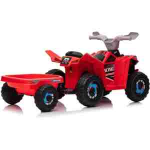 ATV na baterije sa prikolicom TS-039 Crvena atv na baterije sa prikolicom ts-039 crvena dečiji quad