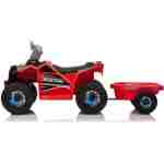 atv na baterije sa prikolicom ts-039 crvena dečiji quad