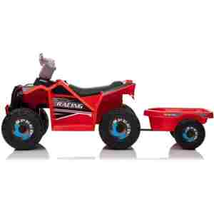 ATV na baterije sa prikolicom TS-039 Crvena atv na baterije sa prikolicom ts-039 crvena dečiji quad