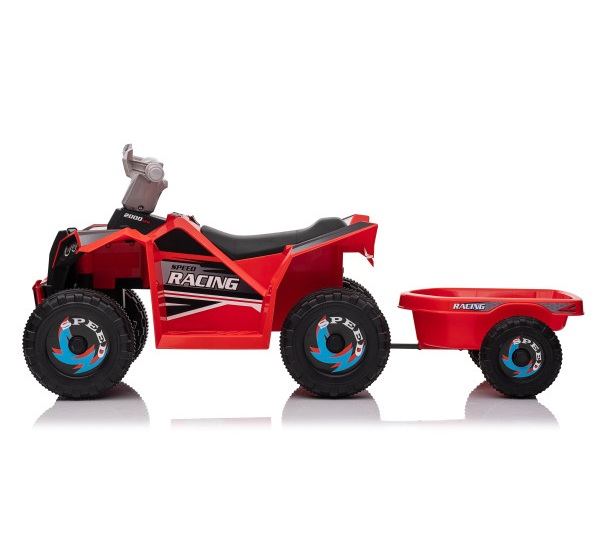 ATV na baterije sa prikolicom TS-039 Crvena atv na baterije sa prikolicom ts-039 crvena dečiji quad