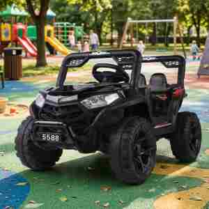 auto na baterije ts-5588 crni dečiji automobil sa led svetlima